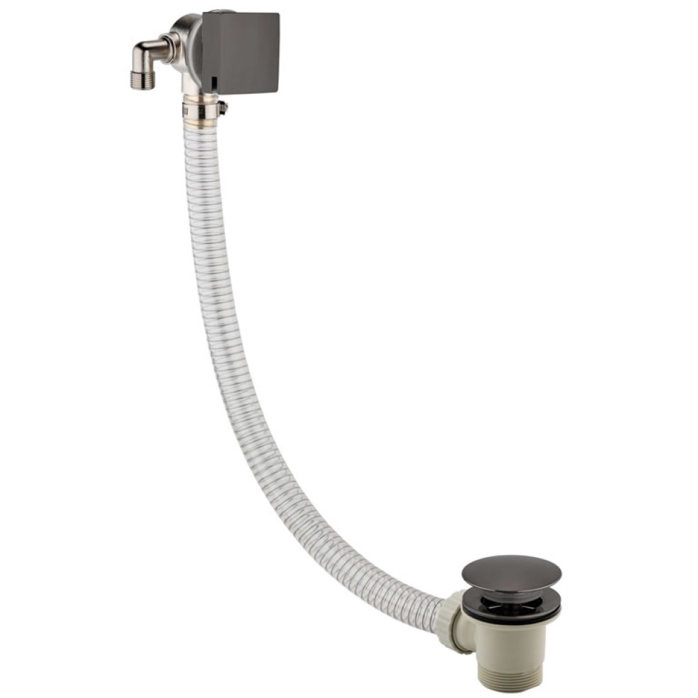 JTP Hix Exofil Brushed Black Click-Clack Bath Waste & Overflow Filler